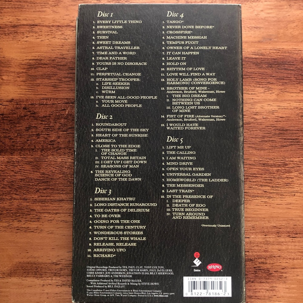 Yes “In A Word” CD Box Set - Picture 7 of 7